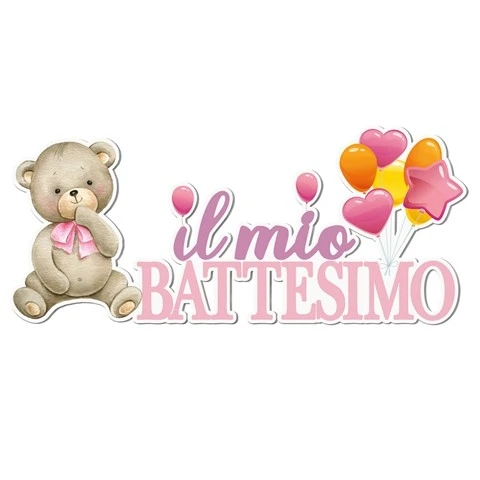 PARTY BATTESIMO ROSA CM.120 H.52 