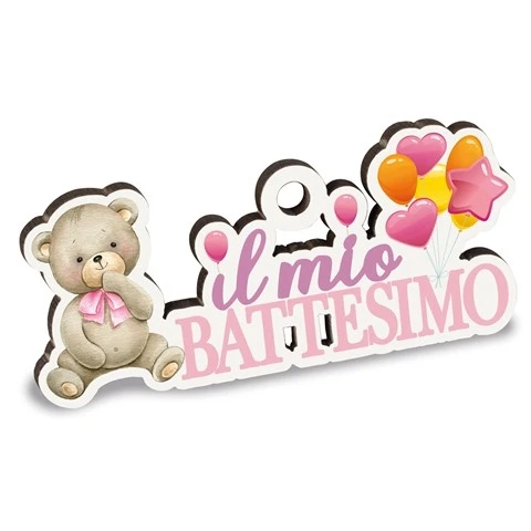 PARTY BATTESIMO ROSA CM.6,5 