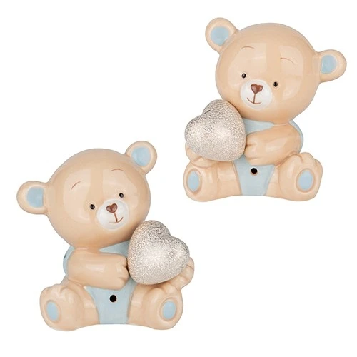 BOMBONIERA PELUCHE ORSO LED CIELO H.9 