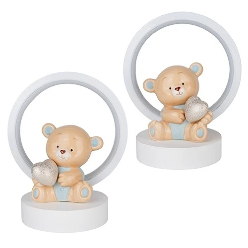 BOMBONIERA PELUCHE ORSO LUCE C.LO CM15 H18 S/2 2/18