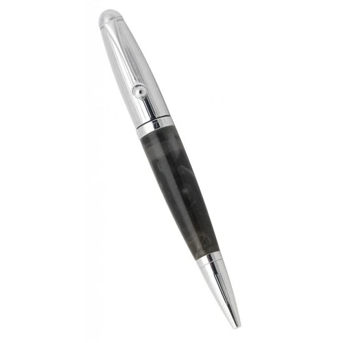 PENNA SFERA CON MEMORIA USB 16GB IN BICOLORE GRIGIA