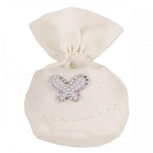 SACCHETTINO CONFETTI PERLE BAG PALLA CM.10 FARFALLA