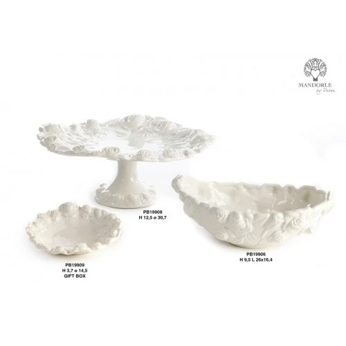 PIATTINO CON ROSE 14.5 CM. CERAMICA