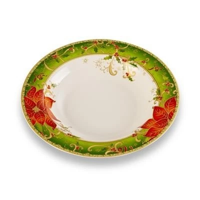 PIATTO FONDO STELLA DI NATALE CM 23