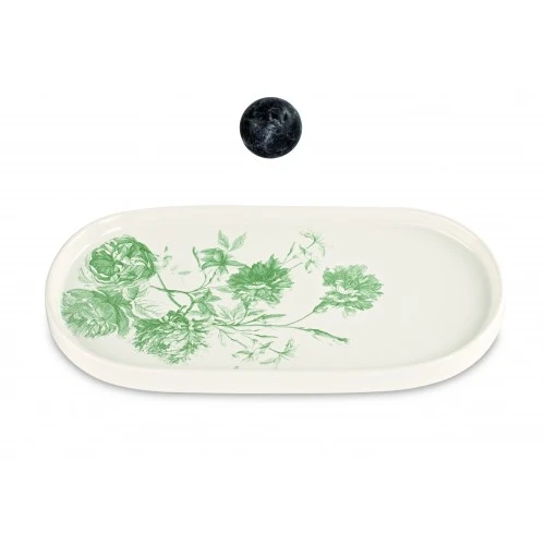 PIATTO OVALE TOILE EUCALIPTO