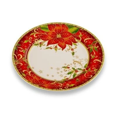 PIATTO PIANO STELLA DI NATALE CM 27