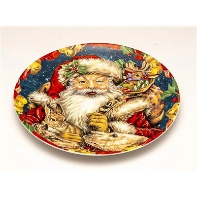 PIATTO TORTA BABBO NATALE