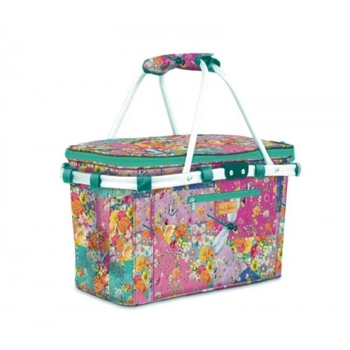 Cesta Termica da Picnic con Decori Floreali: Eleganza e Freschezza per le tue Gite - Multicolor