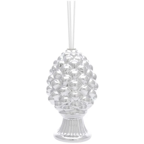 PIGNA CON DIFFUSORE ARGENTO H. 10