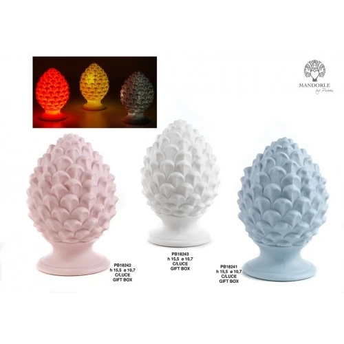 PIGNA ROSA 15.5 CM. PORCELLANA-LUCE G.BOX