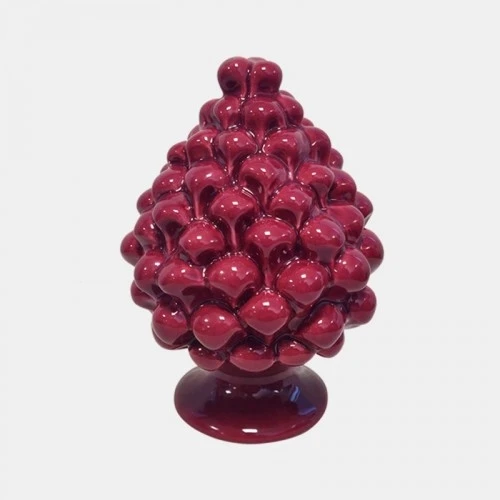 PIGNA SICILIANA IN CERAMICA BORDEAUX CM.12
