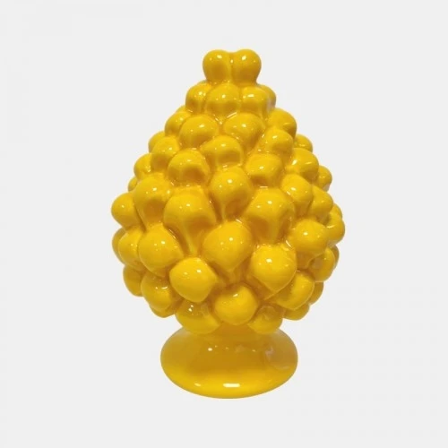 PIGNA SICILIANA IN CERAMICA GIALLA CM.12