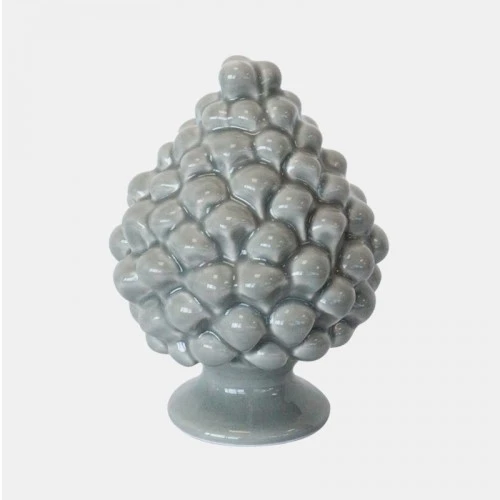 PIGNA SICILIANA D'APPOGGIO IN CERAMICA GRIGIA cm.12