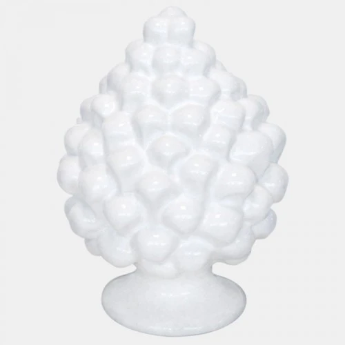 PIGNA SICILIANA IN CERAMICA BIANCA cm.30