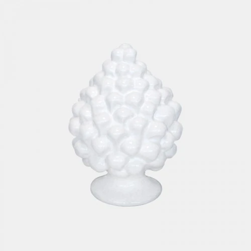 PIGNA SICILIANA IN CERAMICA BIANCA cm.9