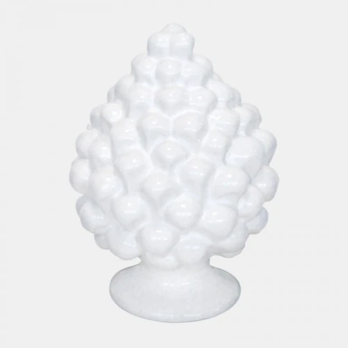 PIGNA SICILIANA IN CERAMICA BIANCA cm.20