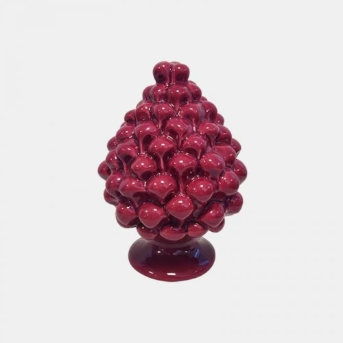 PIGNA SICILIANA IN CERAMICA BORDEAUX CM.9