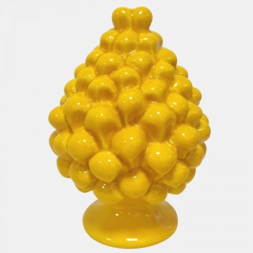 PIGNA SICILIANA IN CERAMICA GIALLA CM.30