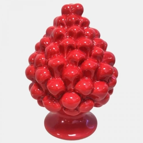 PIGNA SICILIANA D'APPOGGIO IN CERAMICA ROSSA CM.30