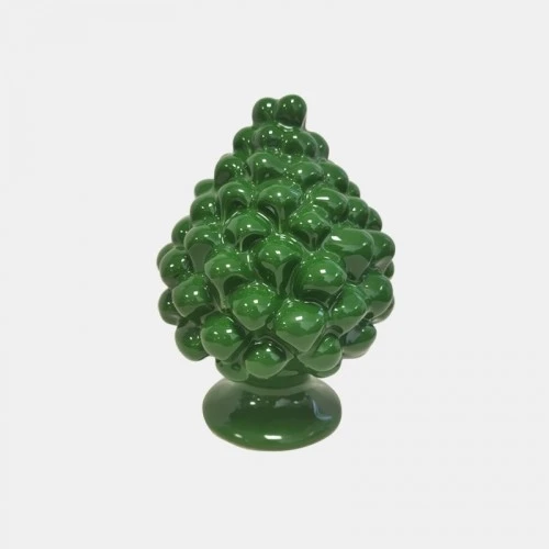 PIGNA SICILIANA IN CERAMICA VERDE cm.9