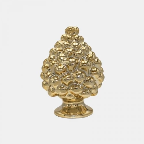 PIGNA SICILIANA IN CERAMICA ORO cm.8,5