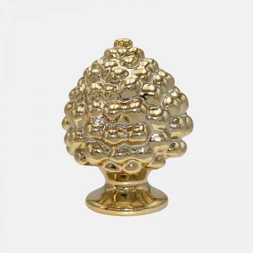 PIGNA SICILIANA IN CERAMICA ORO cm.10