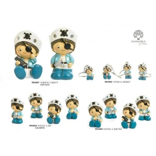 PIRATA SPIR. 11 CM. 2 AS. RESINA LUCE