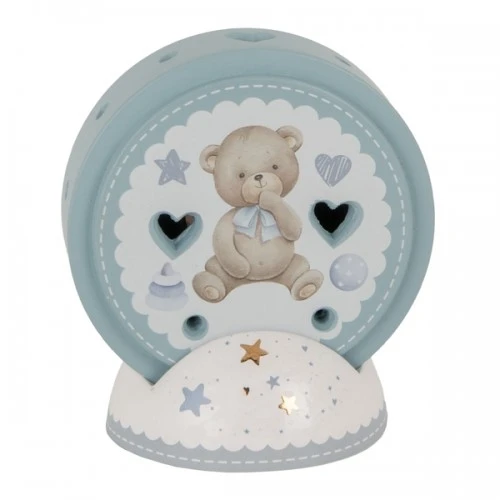 BOMBONIERA - LUCE LED BABY CELESTE H.11