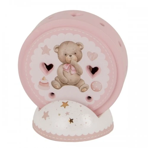 BOMBONIERA - LUCE LED BABY ROSA H.11 