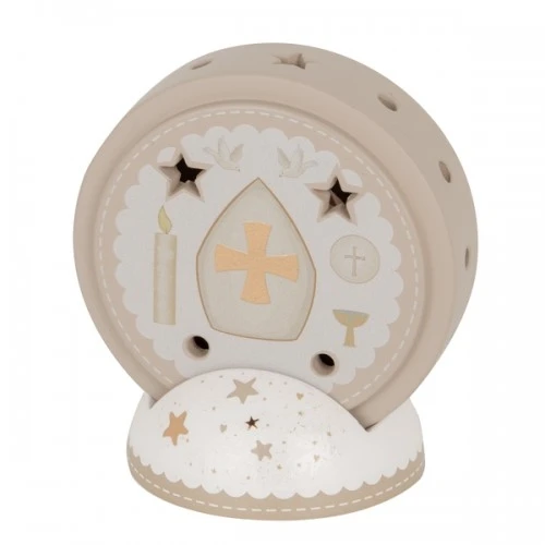 BOMBONIERA - SIMBOLO CRESIMA CON LED H.11 