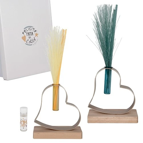 PIUMA DIFFUSORE CUORE CM.9 H.10 CON BOX