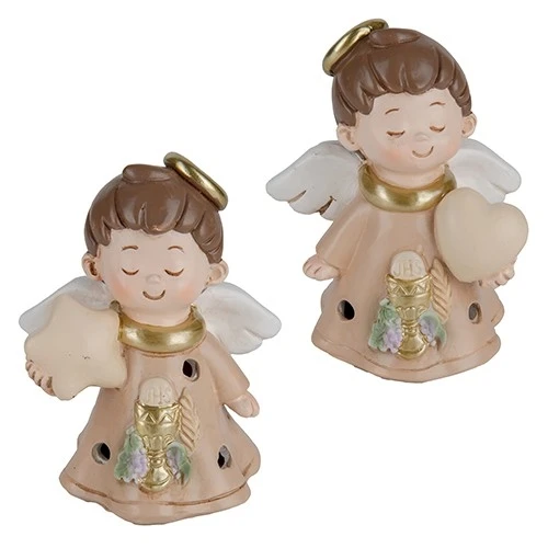 BOMBONIERA PER COMUNIONE - POP ANGELO LED H.10