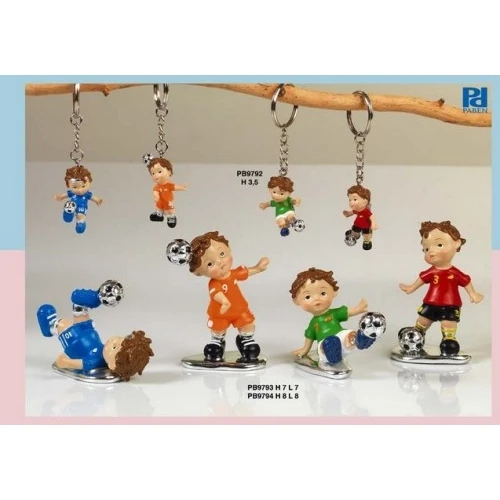 PORTACHIAVI CALCIATORE RESINA