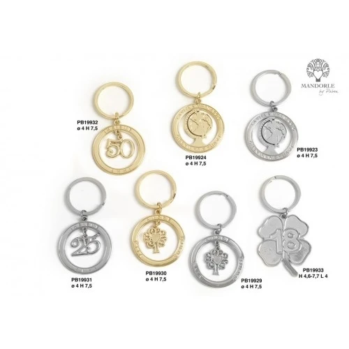 PORTACHIAVI ALBERO DELLA VITA 4 CM. METALLO ORO