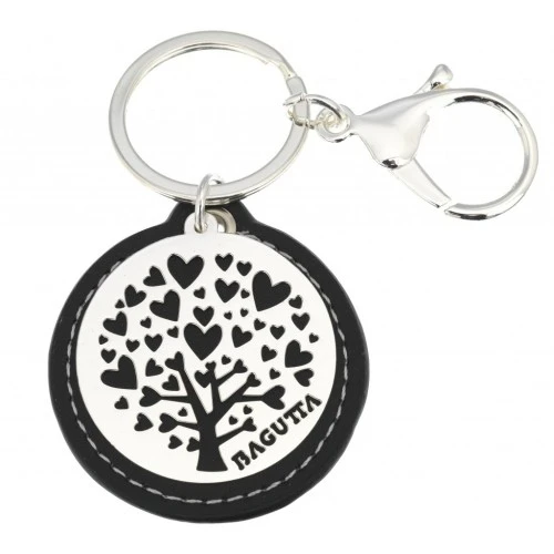 PORTACHIAVI ALBERO DELLA VITA CUORI - NERO