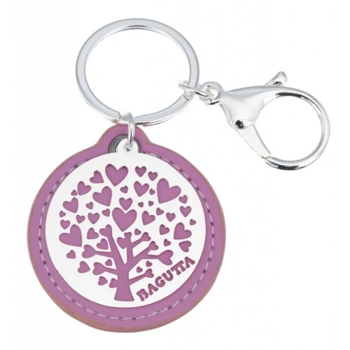 PORTACHIAVI ALBERO DELLA VITA CUORI - ROSA