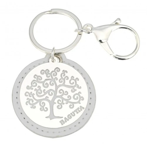 PORTACHIAVI ALBERO DELLA VITA STILIZZATO - BIANCO