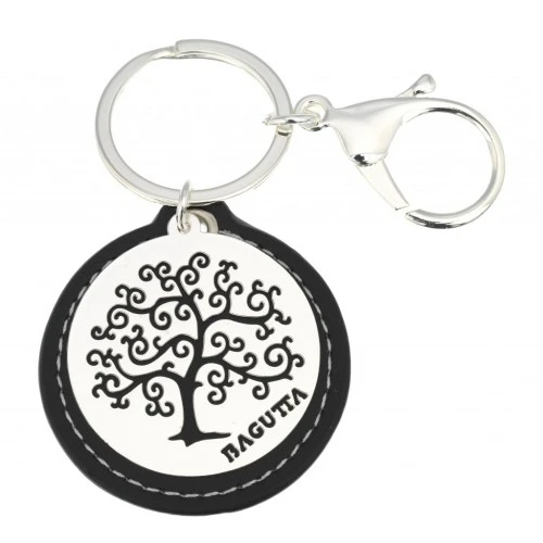 PORTACHIAVI ALBERO DELLA VITA STILIZZATO - NERO