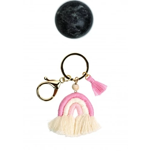 PORTACHIAVI ARCOBALENO ROSA CON BUSTA