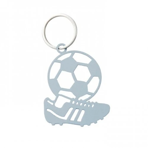 Portachiavi calciatore azzurro