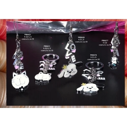 PORTACHIAVI CANE-LOVE METALLO