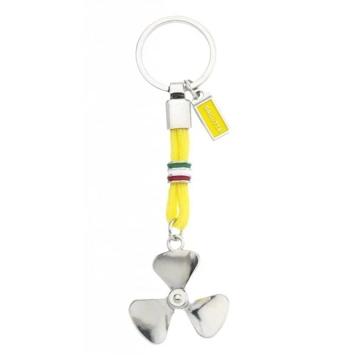 PORTACHIAVI CON ELICA E CORDONE GIALLO cm 11