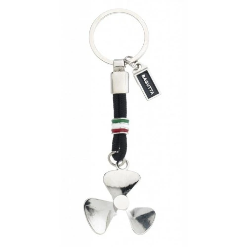 PORTACHIAVI CON ELICA E CORDONE NERO cm 11