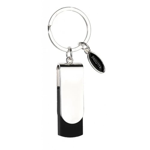 PORTACHIAVI CON MEMORIA USB 16GB NERO