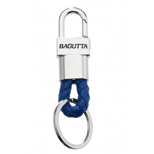 PORTACHIAVI CON MOSCHETTONE CORDONE BLU cm 9,5