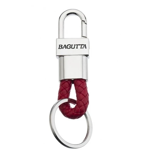 PORTACHIAVI CON MOSCHETTONE CORDONE ROSSO cm 9,5