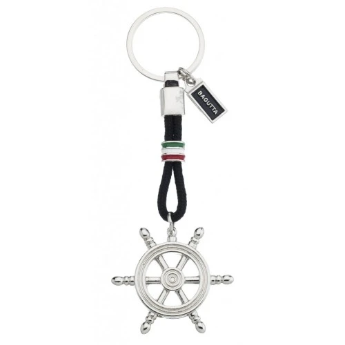PORTACHIAVI CON TIMONE E CORDONE NERO cm 11