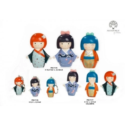 PORTACHIAVI GIAPPONESINA 5.3 CM. RESINA