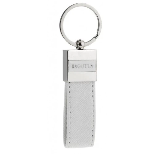PORTACHIAVI IN PELLE CON MEMORIA USB 16GB - BIANCO