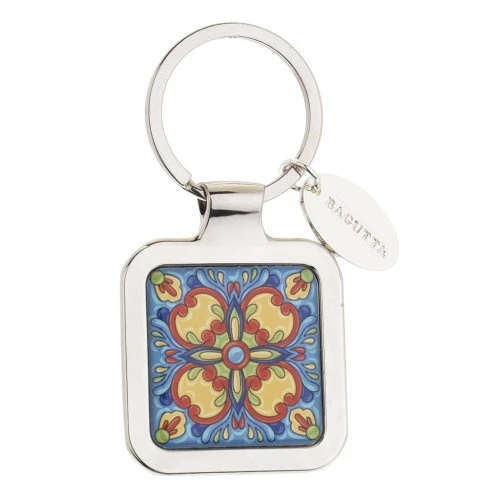 PORTACHIAVI QUADRATO MAIOLICA